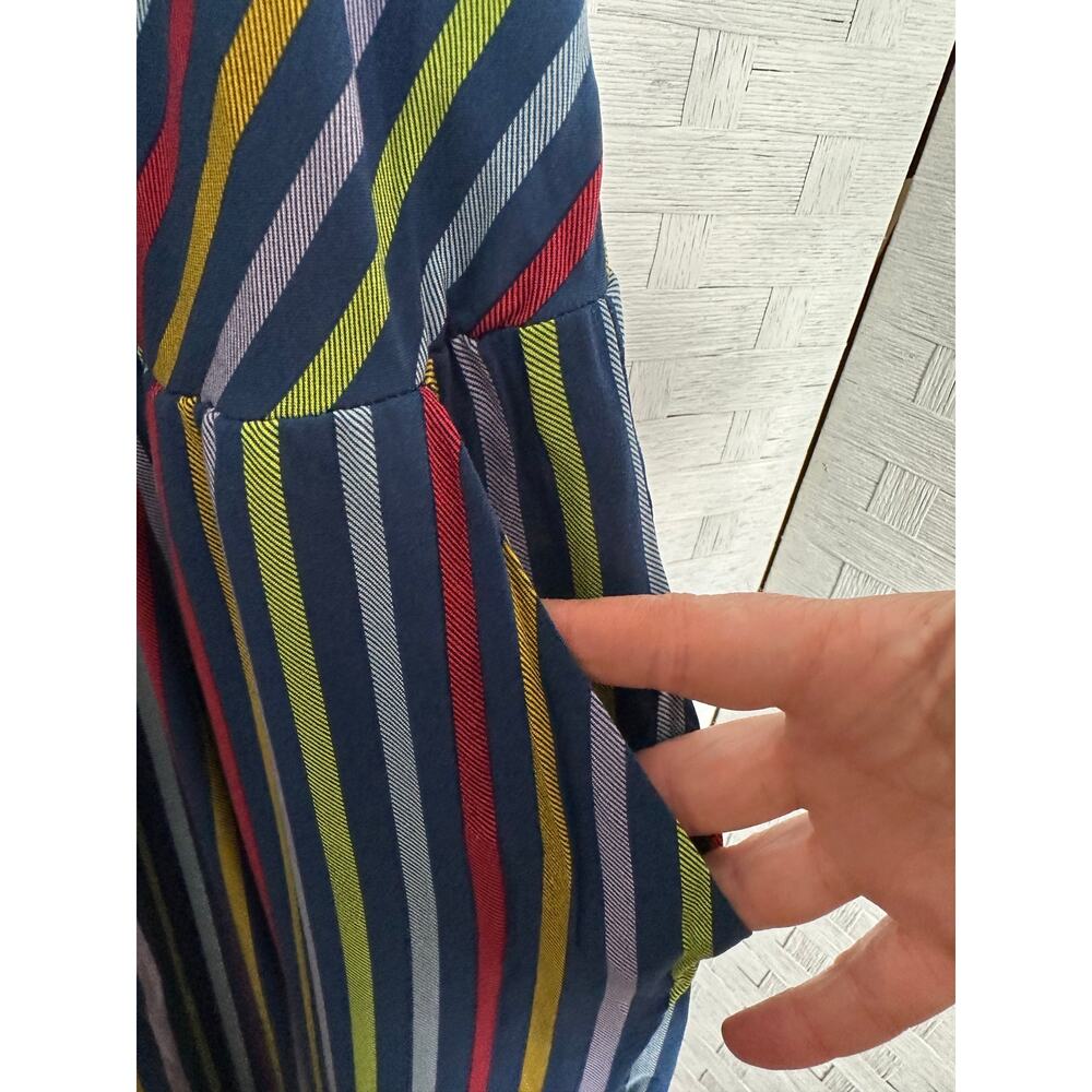 Torrid Womens Dress spaghetti strap pockets striped button front plus size - Picture 10 of 14